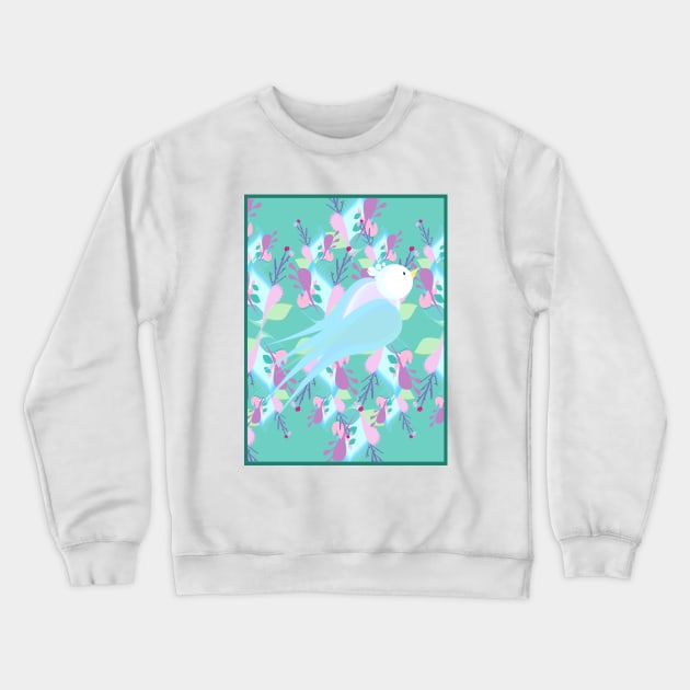 Ave azul Crewneck Sweatshirt by Erika